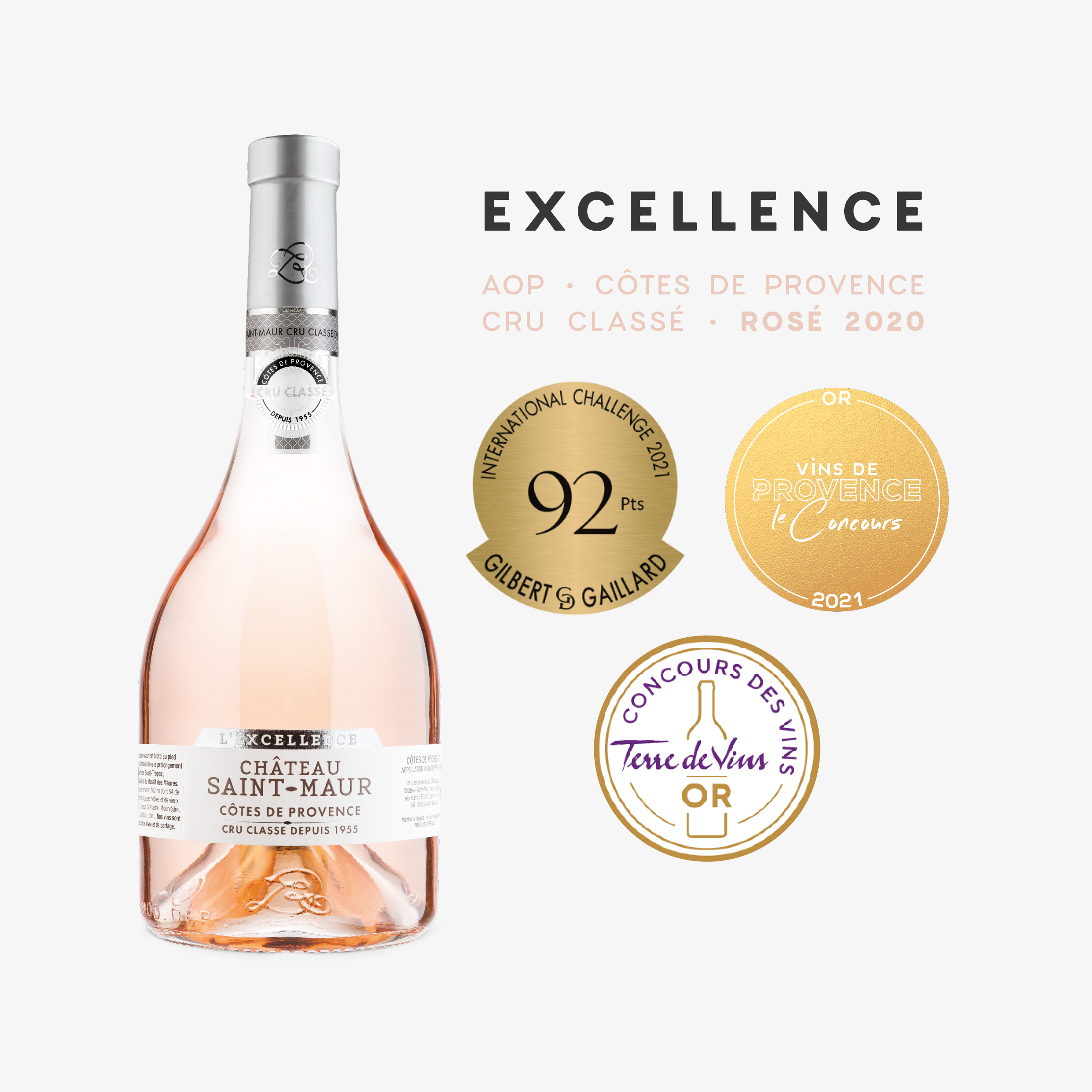 Photo - Accueil MEDAILLE2021 EXC ROSE" Médaille L'Excellence Rosé