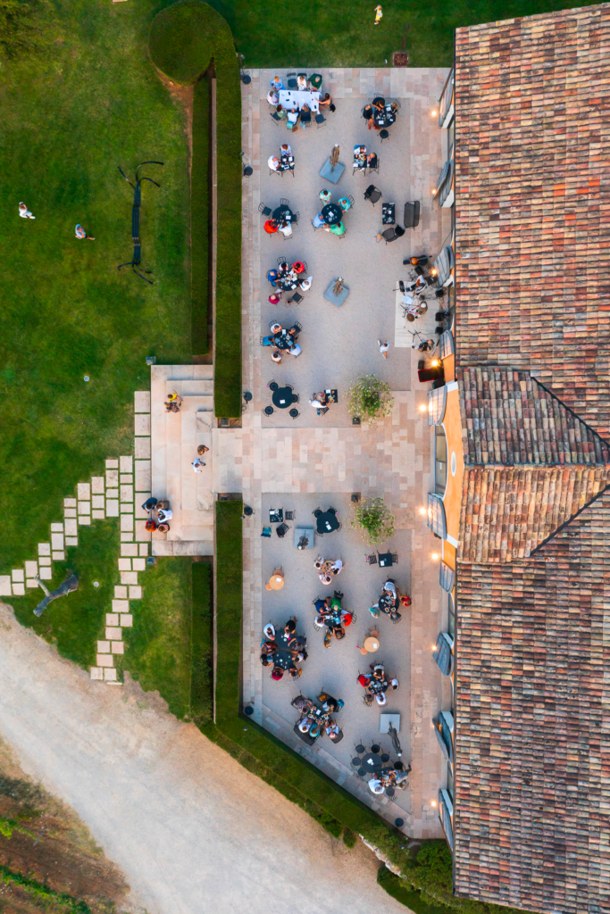 vertical wine bar terrace