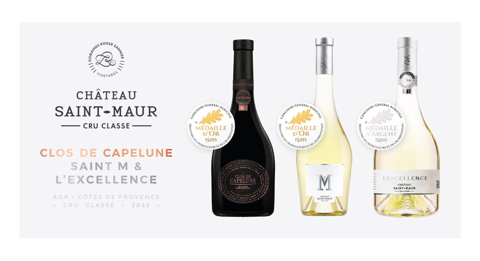 Medals 2023 CGA CHATEAU SAINT MAUR CRU CLASSE