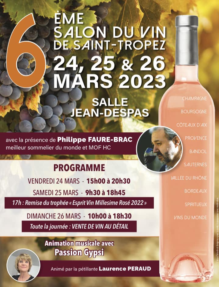 Photo - Salon Esprit Vin 2023 in Saint Tropez salon des vins st tropez 2023" (in French) st tropez 2023 wine fair